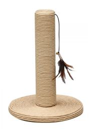 Pet Pals Paper Scratching Post with Feather Toy