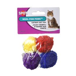 Spot Wool Pom Poms with Catnip