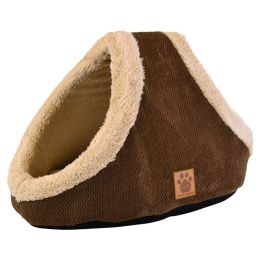 Precision Pet SnooZZy Mod Chic Double Hide & Seek Cat Bed - Coffee