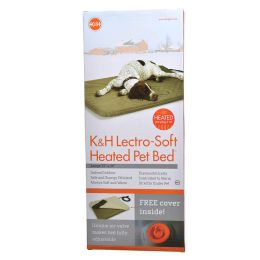 K&H Pet Products Lectro Soft Heating Bed - Indoor/Outdoor (size: Large - 36"L x 25"W x 1.5"H)