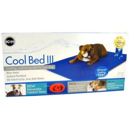 K&H Pet Products Cool Bed III with Blue Cushion (size: Medium - 32" Long x 22" Wide (For Dogs up to 60 lbs))