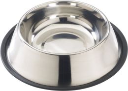 Spot Stainless Steel No Tip Food Dish (size: 16 oz (8.25" Diameter Base))