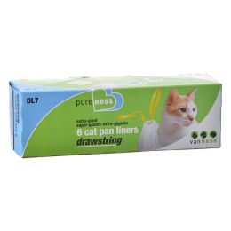 Van Ness Drawstring Cat Pan Liners (size: X-Giant (6 Pack))
