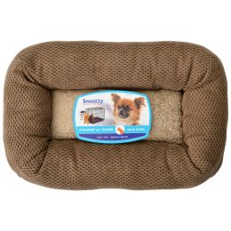 Precision Pet Mod Chic Bumper Bed - Coffee (size: 19" Crates (Pets 15 lbs))