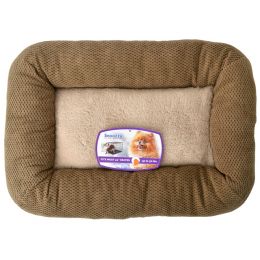 Precision Pet Mod Chic Bumper Bed - Coffee (size: 24" Crates (Pets 30 lbs))